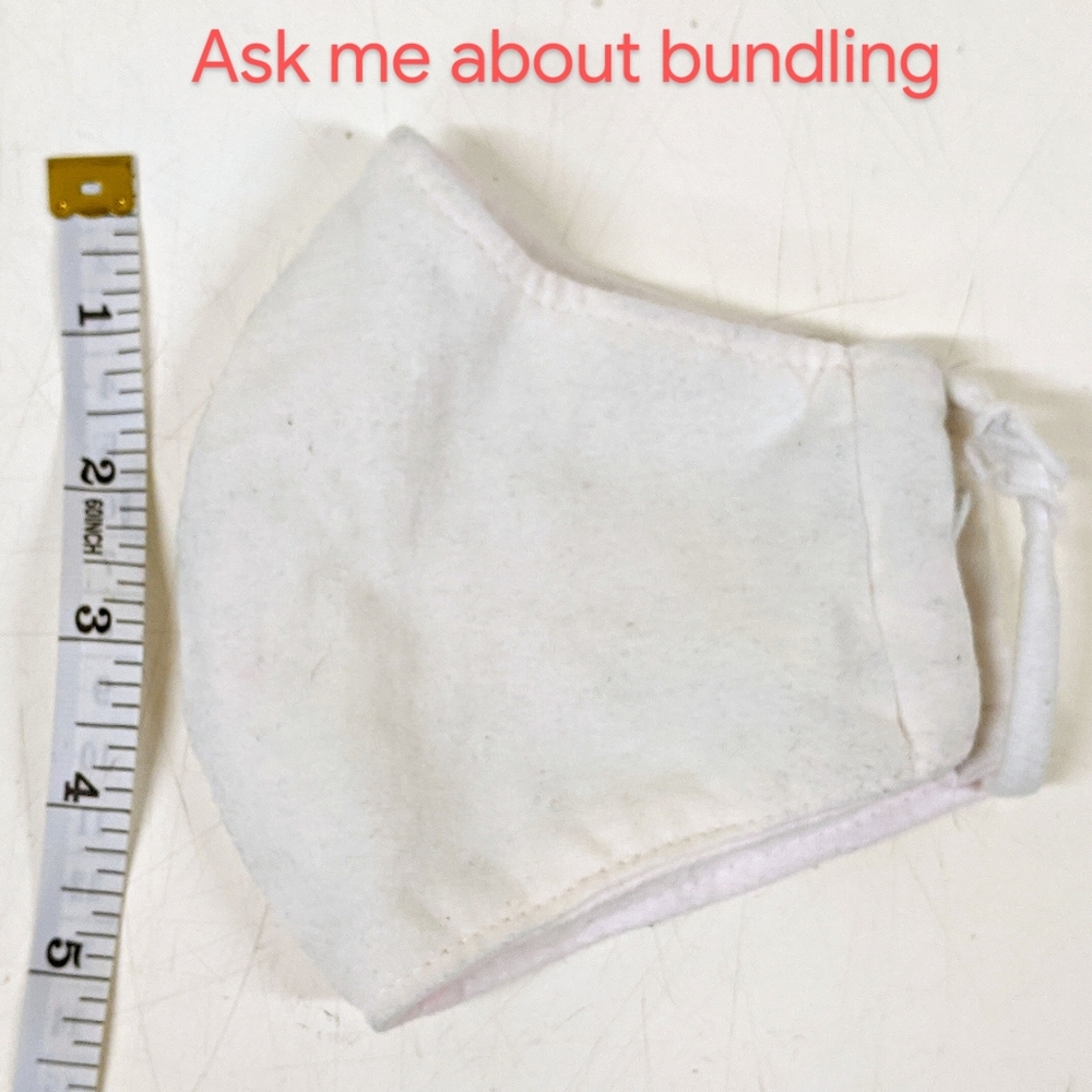 women's face mask in milky white color